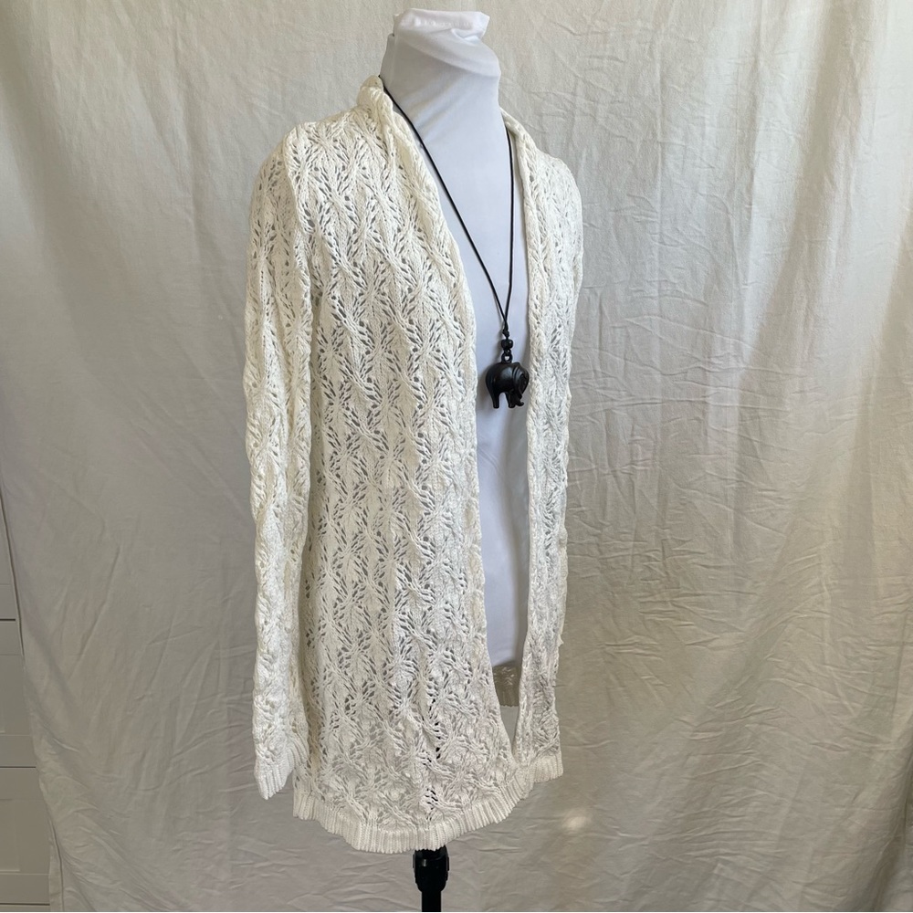 Knitted Long Cardigan Sweater Size XS